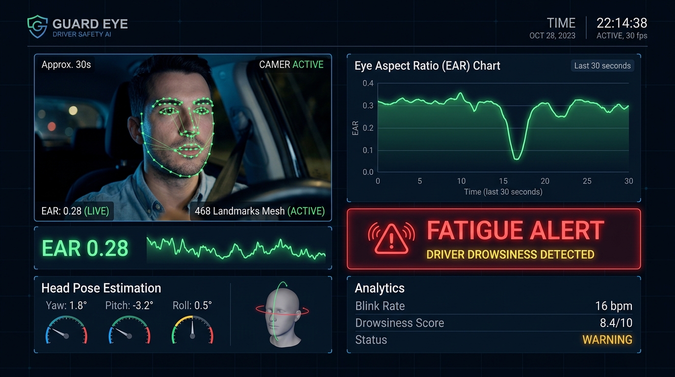 FocusGuard AI Driver Drowsiness Detection